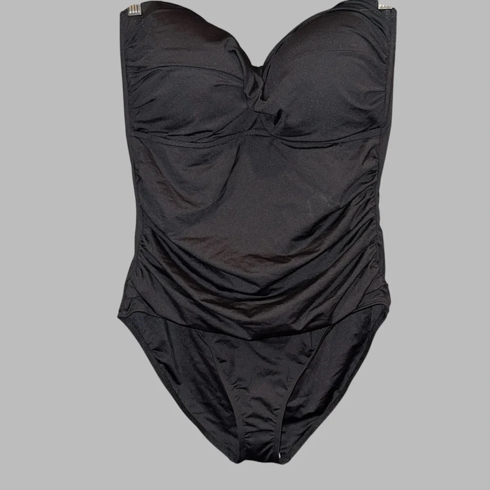 Anne Cole Women's Twist Front Shirred One
Piece Swimsuit Size 14 - Picture 8 of 15